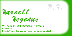 marcell hegedus business card